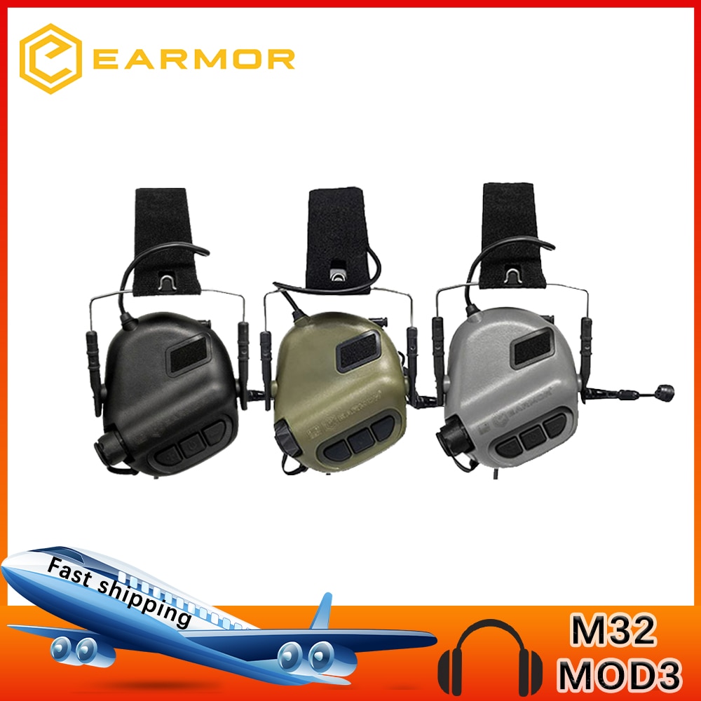 EARMOR M32 MOD3 페누트업 텔링가 버부루 & 멘벡 덴간 미크로폰 앰프 수아라 멘두쿤 코무니카시 PTT 세일